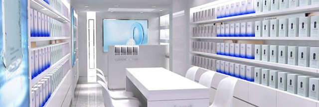 敷尚美化妝品專(zhuān)賣(mài)店產(chǎn)品展示區(qū)